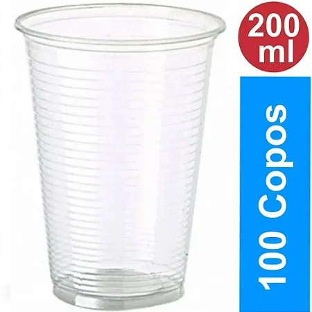 Copo 200 Ml Copobom Transparente C/100