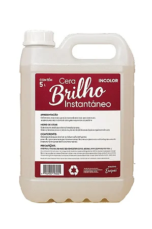 Cera Briosol Brilho Instantaneo Incolor 5L
