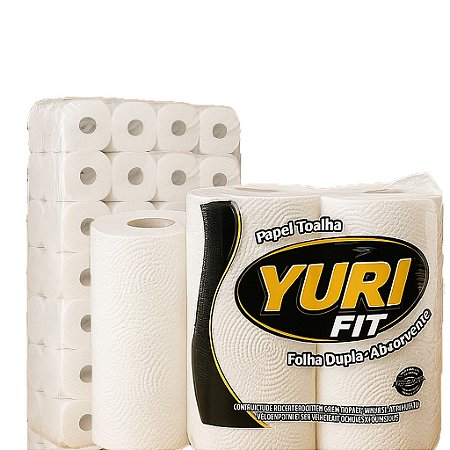 Papel Toalha P/ Cozinha Yuri Fit Fardo  C/ 16