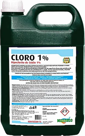 Hipoclorito 1% Maranso 5 Litros
