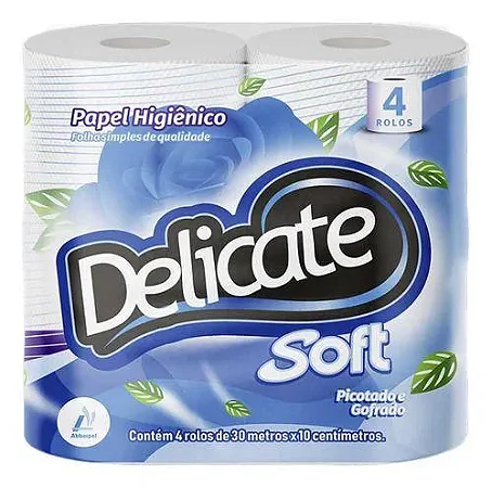 Papel Higienico Delicate Soft C/64 F.Simples 30Mt