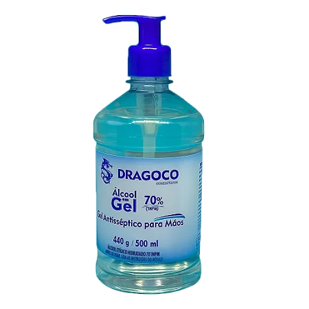 Alcool Gel Válvula Pump Dragoco 500ML