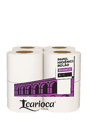 Papel Higiênico Rolão Carioca com 8 rolos