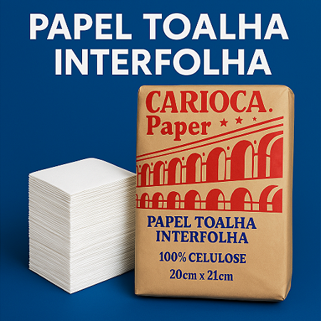 Papel Interfolha Carioca 100% Celulose 20x21