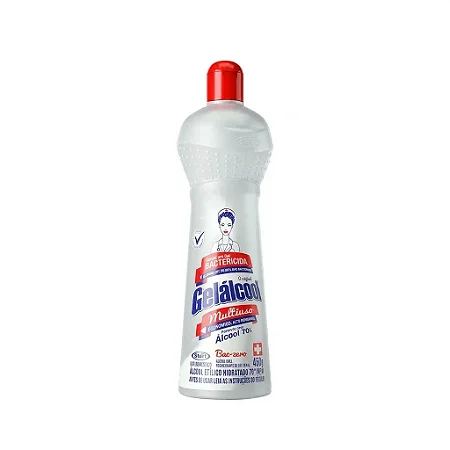 Alcool Gel GeláLcool 70% Bactericida 450 Gr