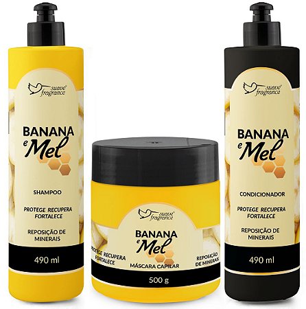Kit Capilar Banana e Mel