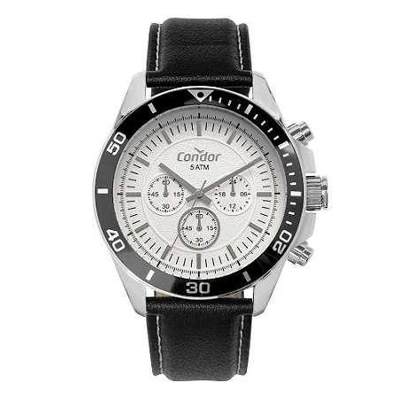 Relógio Condor Covd54bj/3b Couro Preto