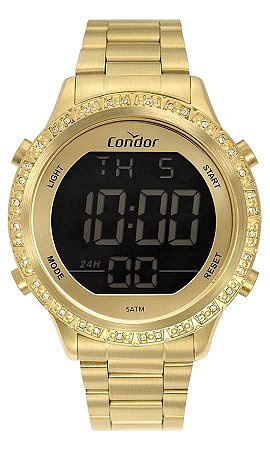 Relógio Condor Feminino Digital Dourado Cobj3463ah/4d