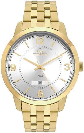 Relógio Technos Masculino Dourado Classic Steel 2115mtf/4k