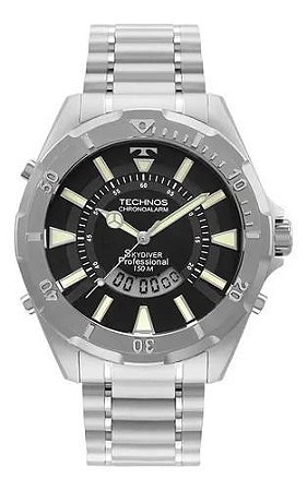 Relógio Technos Masculino Skydiver Prata Wt205fy/1p