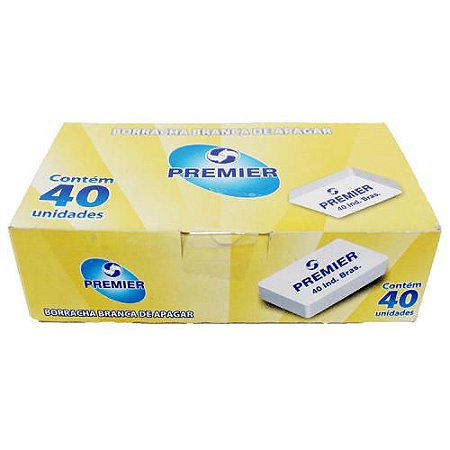 BORRACHA BRANCA 40 PREMIER - CX 40 UND