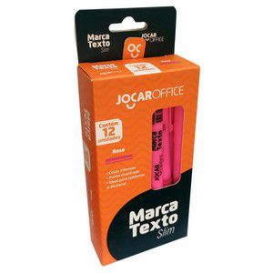 CANETA MARCA TEXTO ROSA JOCAR SLIM 96091