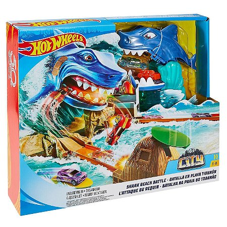 PISTA HOTWHEELS BATALHA NA PRAIA DO TUBARAO