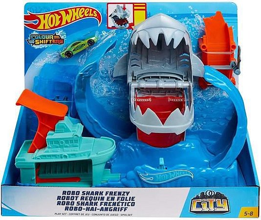 PISTA HOT WHEELS CITY ROBO TUBARAO