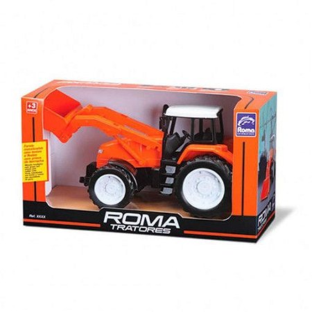 TRATOR PA CARREGADEIRA LARANJA ROMA