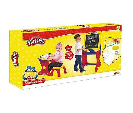 PLAY-DOH ESTUDIO DE ARTE - QUADRO DE PINTURA 2 EM 1