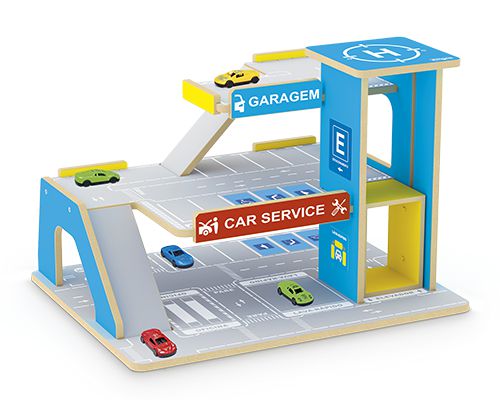 POSTINHO E GARAGEM CAR SERVICE MDF JUNGLES REF.090