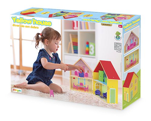 CASINHA YELLOW HOUSE EM MDF JUNGLES REF 412