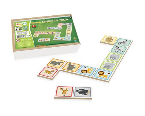 DOMINO ANIMASI DA SELVA ESTOJO MDF JUNGLES REF.749