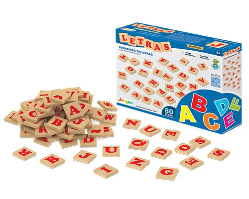 LETRAS MDF 80 PEÇAS PRIMEIRAS PALAVRAS REF. 701 JUNGEE