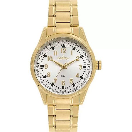 RELOGIO CONDOR PULSEIRA ACO DOURADA REF:CO2036KWES/4K