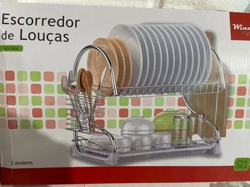 ESCORREDOR DE LOUÇAS INOX WINCY CASA