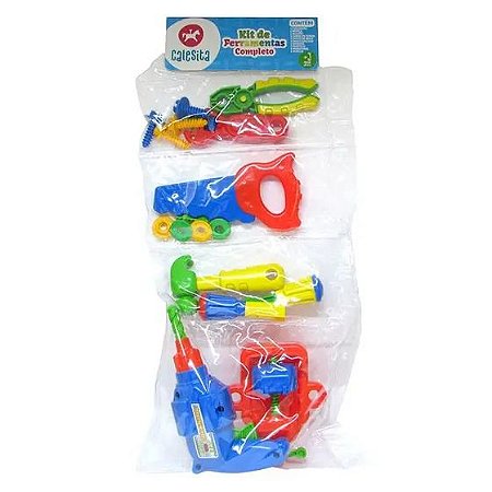 KIT DE FERRAMENTAS INFANTIL COMPLETO CALESITA