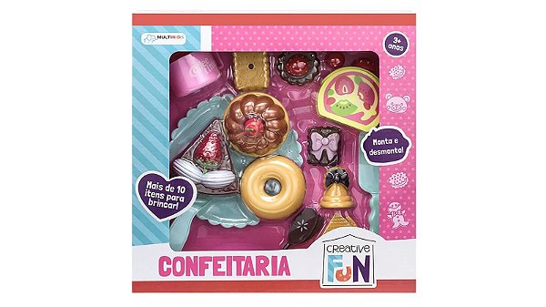 CONFEITARIA MONTA E DESMONTA CREATIVE FUN MULTIKIDS BR602