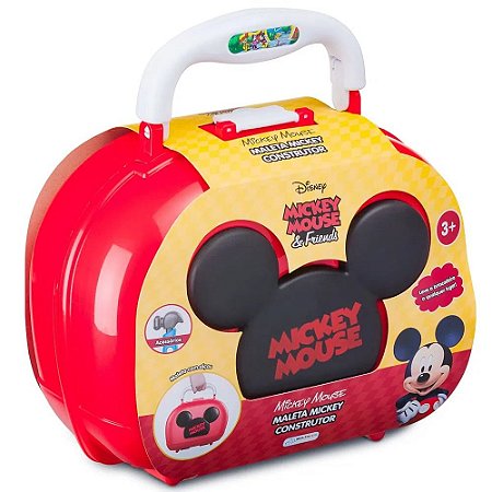 MALETA MICKEY CONSTRUTOR COM ACESSORIOS MULTIKIDS BR1564