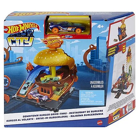 PISTA HOTWHEELS CITY HAMBURGUEIRIA MATTEL HDR26