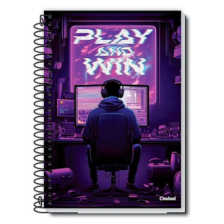 Kit C/3 Cadernos 10 Matérias 160 Folhas Masculino Credeal