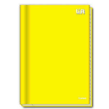 Kit C/5 Cadernos Brochura 80F Lift Amarelo Credeal
