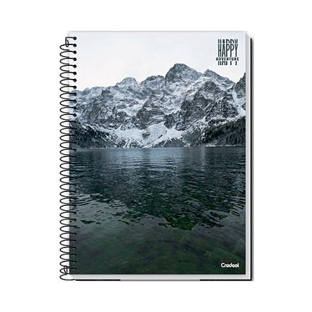 Kit C/3 Cadernos Universitário Happy 200 Folhas 10 Matérias Credeal