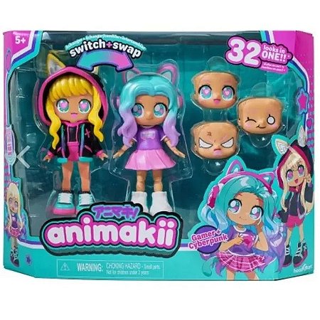 BONECA ANIMAKII 32 LOOKS MULTIKIDS BR2457