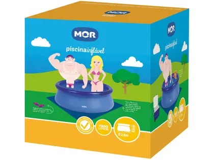 PISCINA 1900 LITROS REDONDA MOR