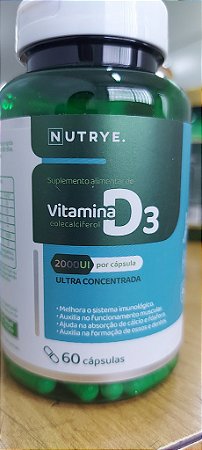 Vitamina D3 2000ui - 60 cápsulas