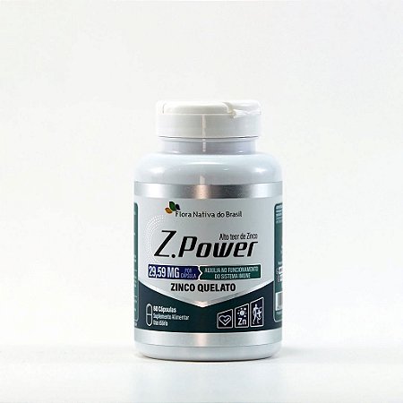 Zinco Power Quelato - 60 cápsulas - 29,59 mg