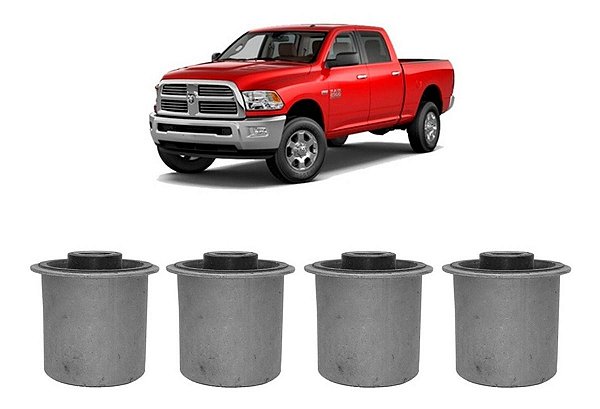 Kit 4 Buchas Da Bandeja (Tirante) Inferior Dodge Ram 2500 6.7 2012 até 2018