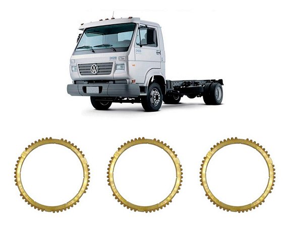 Kit Anel Sincronizador 3a 4a 5a Vw 8-100 8-120 8-140 8-150