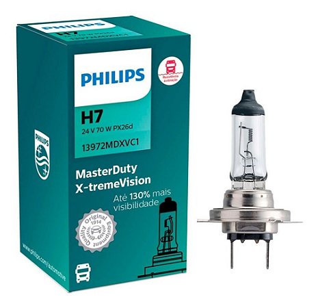 Lâmpada Philips H7 Para Faróis Caminhoes De 24 V 13972mdxvc1