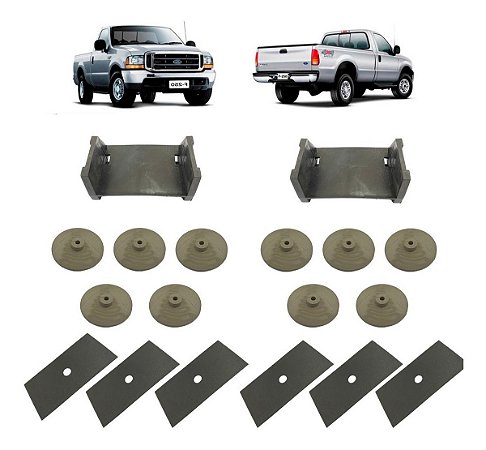 Calço Isolador Anti Ruido Feixe De Molas F250 4x2 4x4 Todas