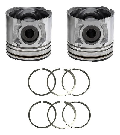 Kit 2 Pistões C/ Aneis Motor Mwm Sprint 4.07 S10 Troller Std