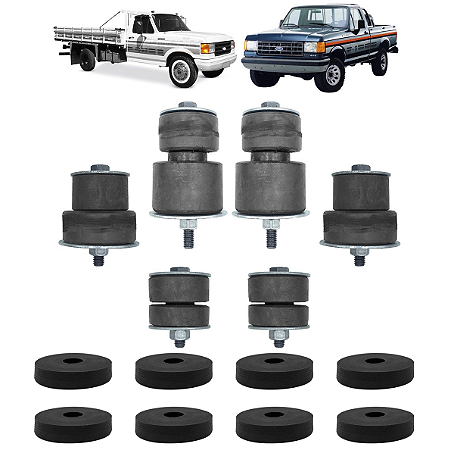 Kit Coxim Cabine + Carroceria F1000 F4000 1993 Até 1998