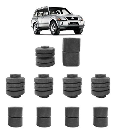 Jogo Completo Calço Coxim Cabine Mitsubishi Pajero Full 2001 Até 2008