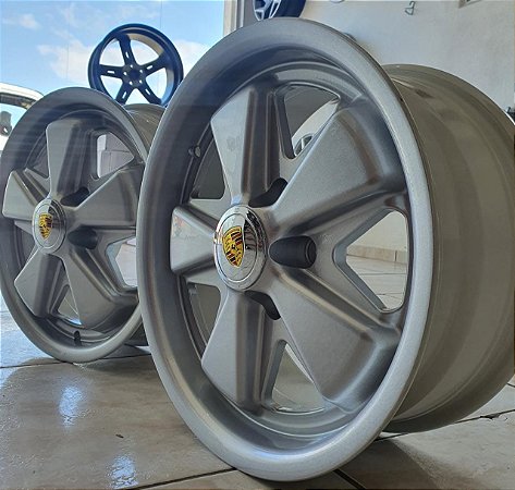 RODA 911 FUCHS PRATA ARO 15X4,5 15X5,5 E 15X6,5 FURAÇÃO 5X112