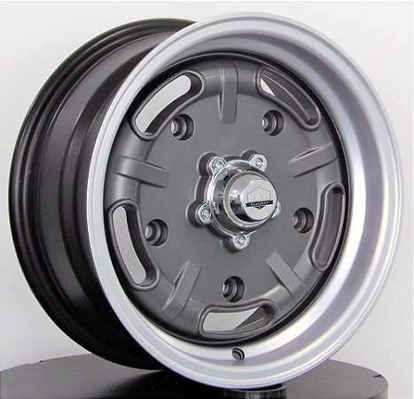 RODA SPEED MASTER GRAFITE DIAMANTADO FOSCO ARO 15x4,5 e 15x6,5 FURAÇÃO OS (5X205)
