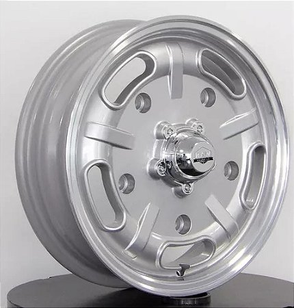 RODA SPEED MASTER PRATA DIAMANTADO ARO 15x4,5 e 15x6,5 FURAÇÃO OS (5X205)