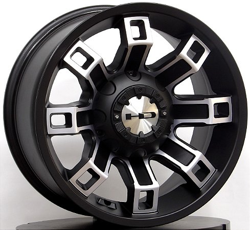 RODAS OFF ROAD OR-01 ARO 17 Furação 5X127 PRETA DIAMANTADO