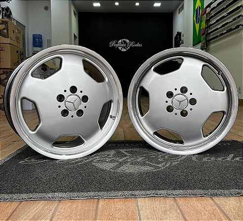 RODAS MERCEDES DUAS TALAS MONOBLOCO MC/M26 ARO 18 Furação 5X112