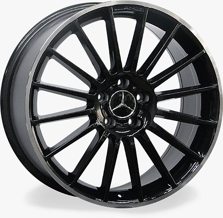 RODAS MERCEDES DUAS TALAS MC/M03 ARO 19 Furação 5X112 PRETO